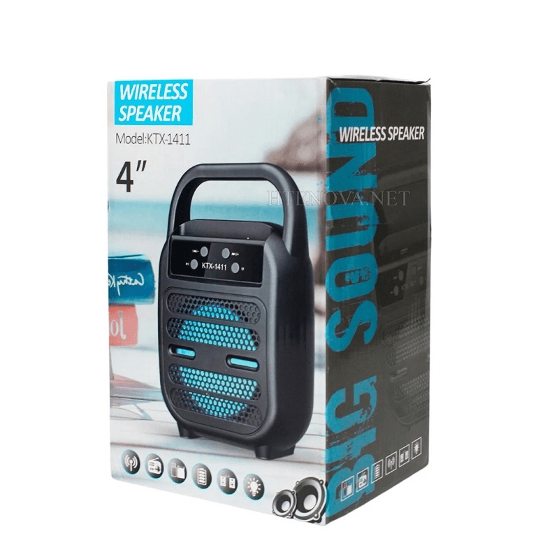 KTX-1411 Vezeték nélküli hangszóró, >=85 dB, 100HZ-20KHz, RGB - Image 2