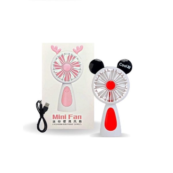 Mini rajzfilm figura LED ventilator CS-001 - Image 5