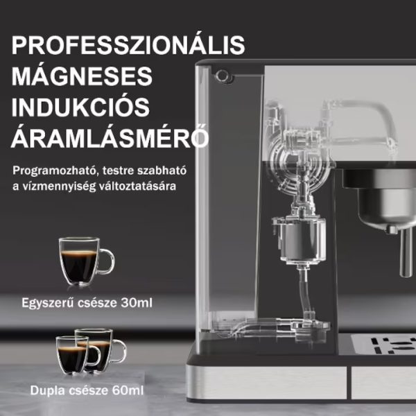 Kaif Style Explora Series ,Manuális kávéfőző 3 az 1-ben, Nespresso kapszula ,őrölt, kávékávépárna, 20 bar, 1400 W, azonnali előmelegítés 20 másodpercig, programozható, tejhab, forró víz,TC51A - Image 2