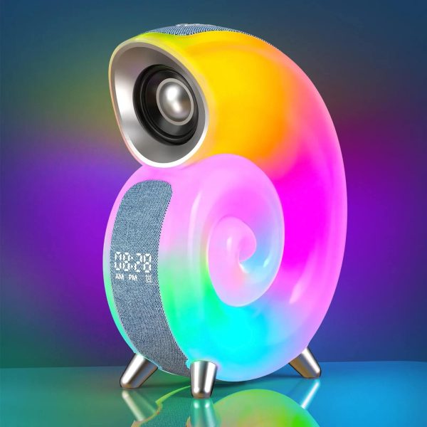 Csigaház Éjszakai fény, Bluetooth hangszoró és ébresztő óra, napfelkelte szimulációval - Image 2