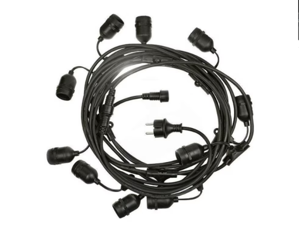 Fényfűzér disz világítas 10 db E 27 es foglalattal ip 44 10 méter - Image 3