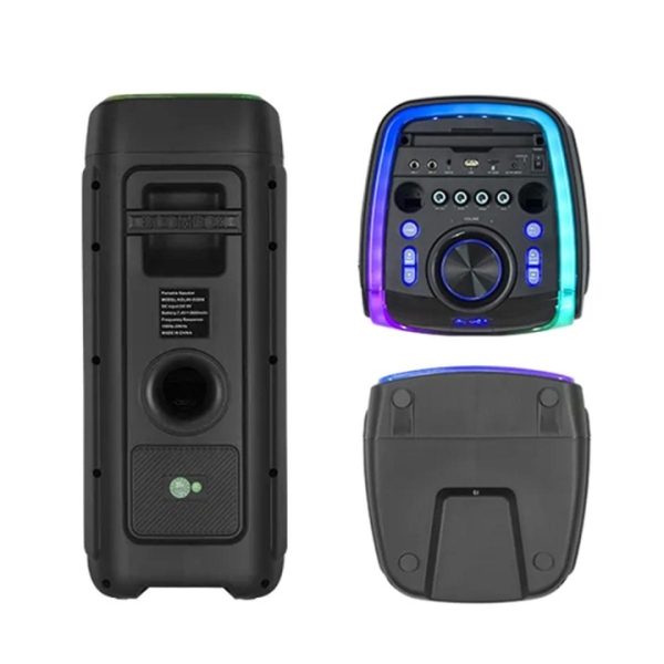 Kolav D2806 Hordozható, Vezeték Nélküli, Bluetooth Hangszóró 2x8", LED Világítás, 40W - Image 7