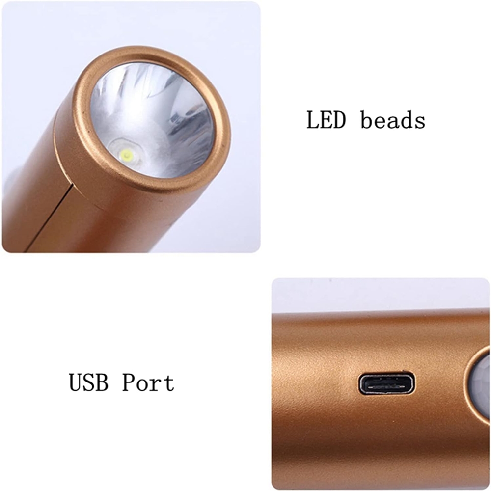 LED fáklya, mozgásérzékelős fali lámpa, levehető (mágneses) - Image 2