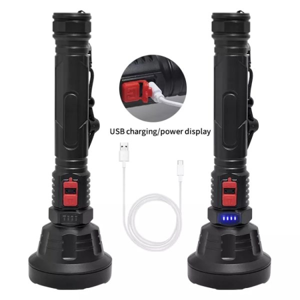 L-826 LED-es SMD zseblámpa , 300m hatótávval USB töltéssel - Image 2