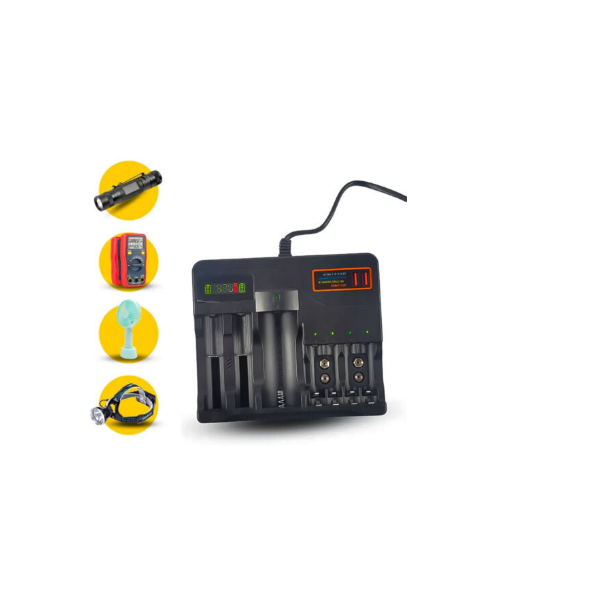 Multifunkcionális akkumulátor töltő MS-889/7 ágyas + 2 db USB