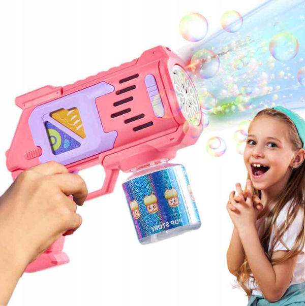 Mágikus sorozatfújó Buborékfújó pisztoly , rózsaszín - Image 11