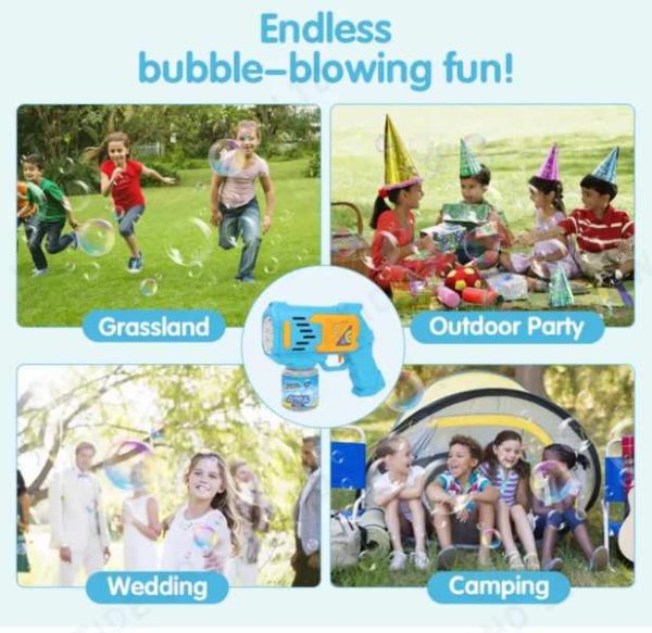 Mágikus sorozatfújó Buborékfújó pisztoly , rózsaszín - Image 9