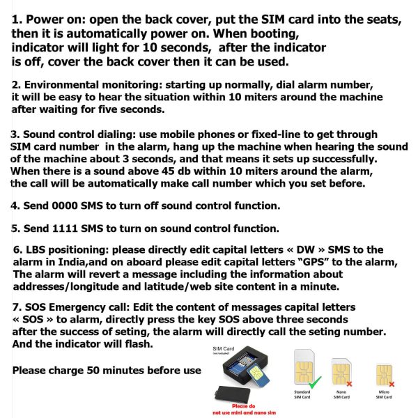 Mini A8 gsm/gprs/gps nyomkövető és helymeghatározó, hívás és SMS értesítéssel - Image 7