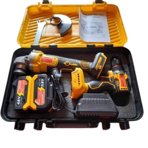 Mustang Star szerszámszett sarokcsiszoló és csavarbehajtó 2 akkumulátor 48 V