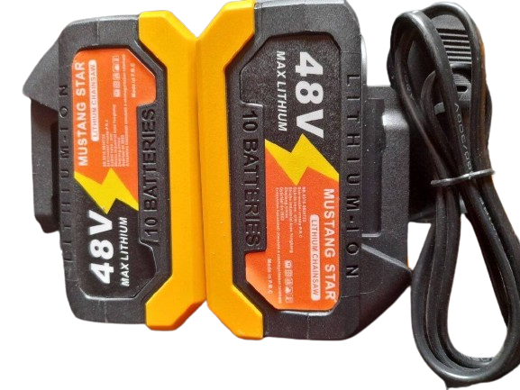 Mustang Star szerszámszett sarokcsiszoló és csavarbehajtó 2 akkumulátor 48 V - Image 2