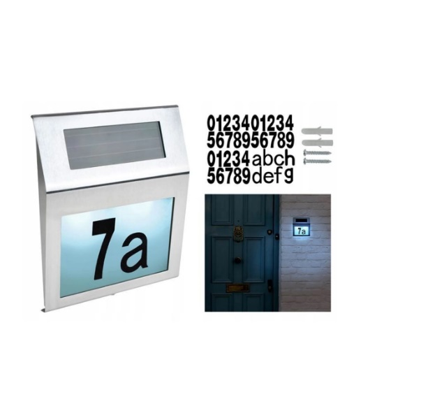 Design LED napelemes,megvilágított házszám - Image 4