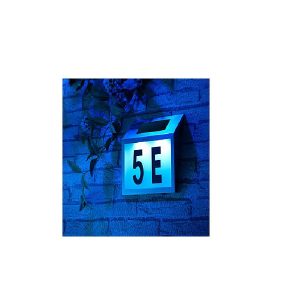 Design LED napelemes,megvilágított házszám