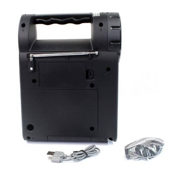 Napelemes Bluetooth hangszóró rádióval és zseblámpával FP-25-S - Image 3