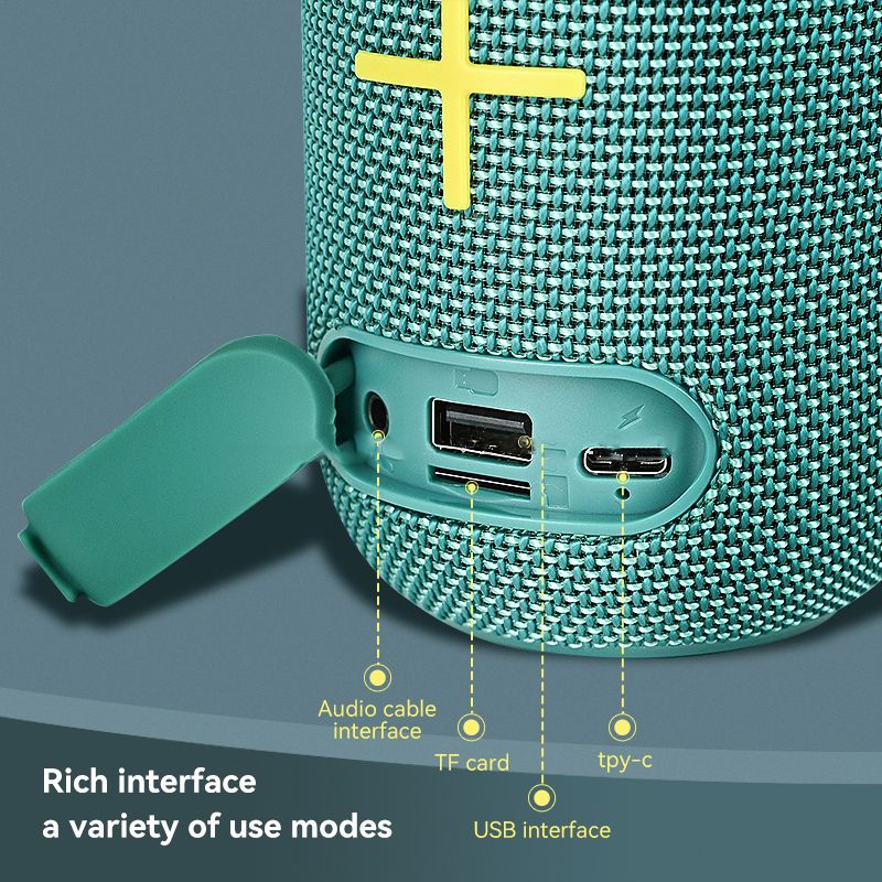 OKOP KP-558 Bluetooth Magic LED hangszóró akkus,Mp3,Rádió,USB, TF/micro SD kártya, AUX - Image 3