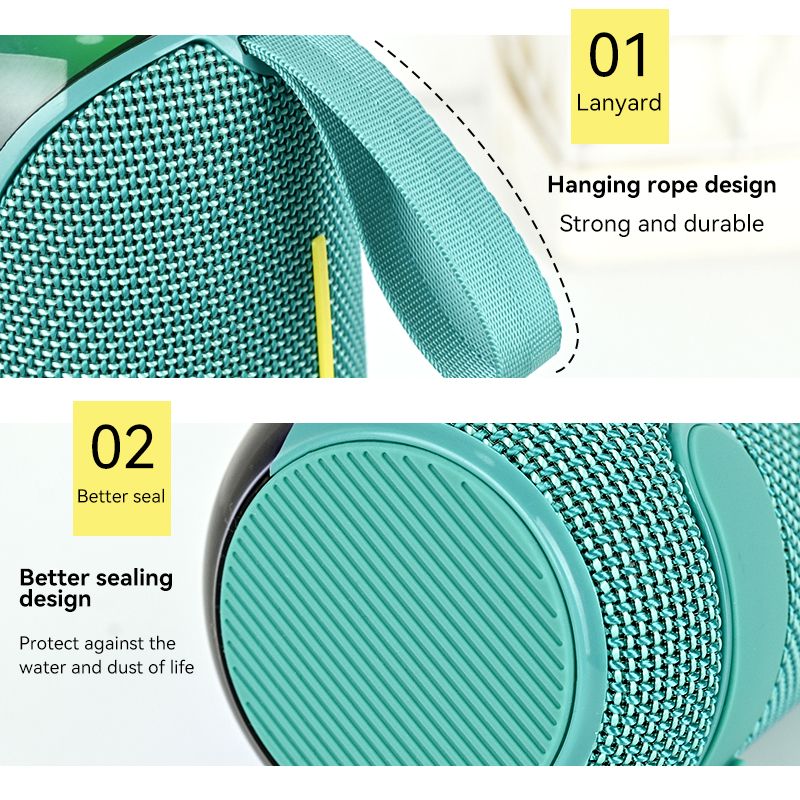 OKOP KP-558 Bluetooth Magic LED hangszóró akkus,Mp3,Rádió,USB, TF/micro SD kártya, AUX - Image 5