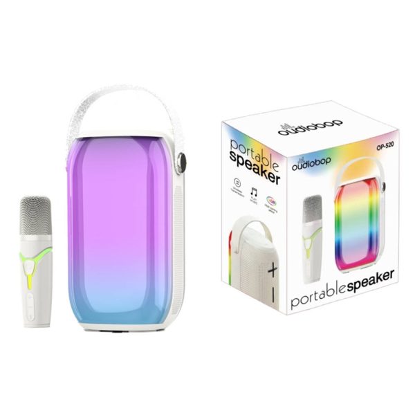OP-520 Vezeték nélküli hangszóró és mikrofon, 16W, lámpás RGB dizájnnal - Image 5