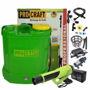 Prokraft AS -12 Akkumulátoros permetező/szivattyú vállpánttal , 3 féle fúvókával , 12 L , 5,5 bar