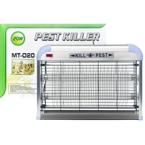 Pest Killer MT020, Elektromos rovarcsapda, szúnyogírtó lámpa 20w, 2db UV csővel