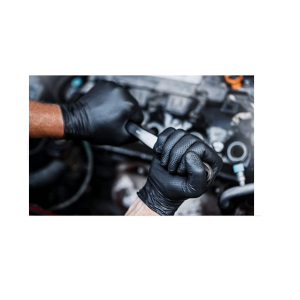 Fekete Púdermentes Nitril textúrájú kesztyű 50 db