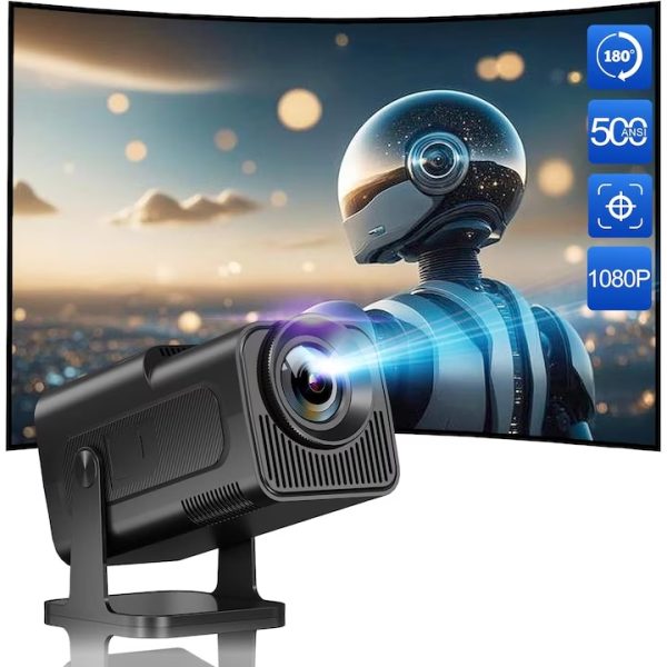 HY-320 Hordozható 4K Videó Projektor, Android 11, Wi-Fi & Bluetooth 5.0, 1GB RAM + 8GB ROM - Image 12
