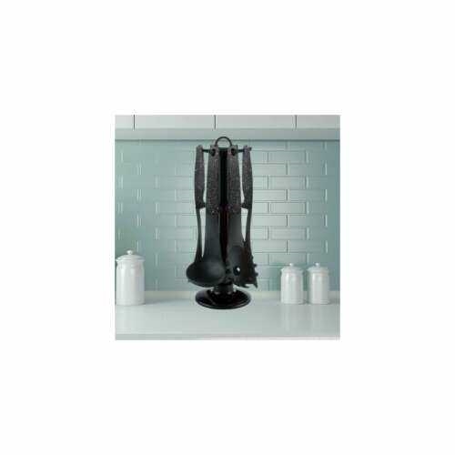 Royalty Line 7 részes tálalóeszköz készlet tartóállvánnyal, 3 féle színben, fekete,piros,barna - Image 6