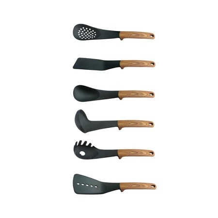 Royalty Line 7 részes tálalóeszköz készlet tartóállvánnyal, 3 féle színben, fekete,piros,barna - Image 8