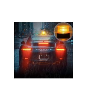 Borostyánsárga LED jelzőfény mágnessel