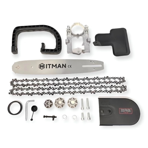 Hitman HT-6222 Univerzális Láncfűrész Adapter Sarokcsiszolóra Olajtartállyal 12" - Image 7