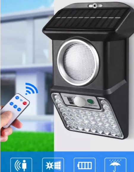 Napelemes mozgásérzékelős Cl S59 Solar led lámpa távirányítóval - Image 2