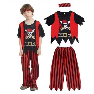 Kalóz jelmez gyerekeknek nadrággal, felsővel és kendővel