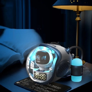 Spacecraft M60 Vezeték nélküli akkumulátoros hangszóró, ébresztőóra, RGB lámpa (BBD) - Image 2