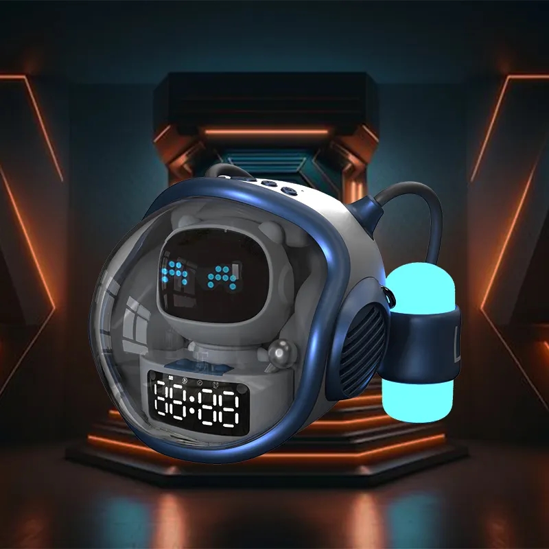 Spacecraft M60 Vezeték nélküli akkumulátoros hangszóró, ébresztőóra, RGB lámpa (BBD) - Image 3