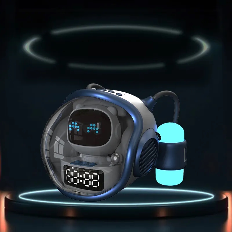 Spacecraft M60 Vezeték nélküli akkumulátoros hangszóró, ébresztőóra, RGB lámpa (BBD) - Image 5