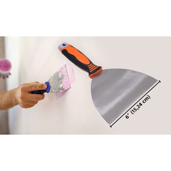 Spakli,Spauta gumírozott nyéllel, 15cm széles rozsdamentes acél - Image 3