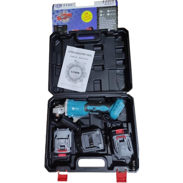 THO M-9015 Sarokcsiszoló 2 DB 36V Akkumulátorral 5000mAh Kofferban - Image 2