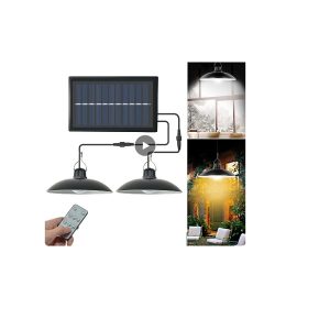 Napelemes függőlámpa 2 db Retro csillár