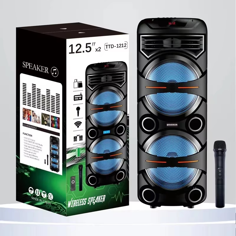 TTD-1212 Vezeték nélküli hangszóró, 40W, 20Hz-18KHz, TF/FM/BT/TWS/HIFI/AUX/USB/MP3/MP4 - Image 2