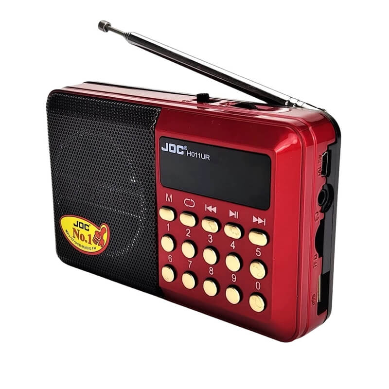 Újratölthető FM rádió, USB, micro SD, Aux