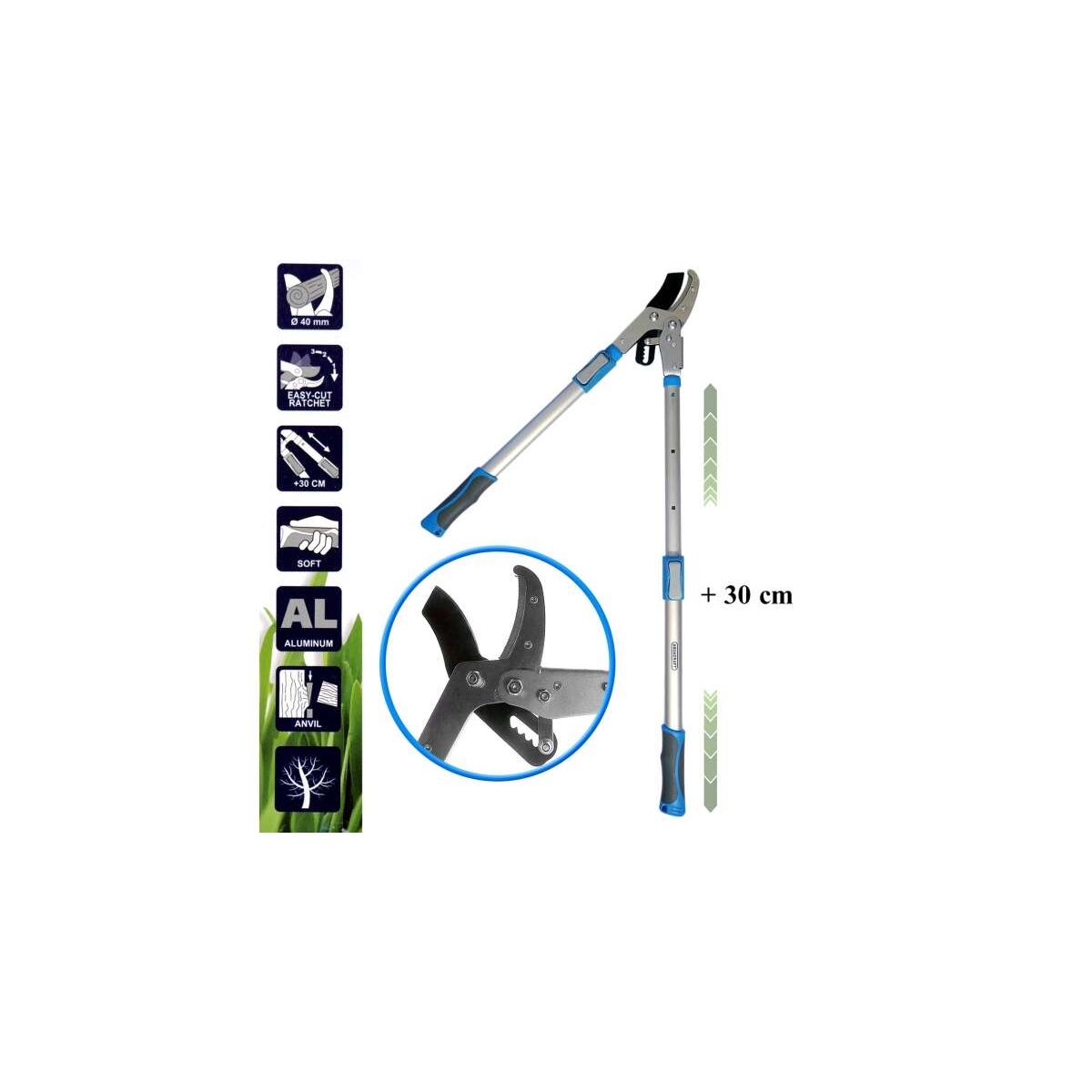 Prémium Teleszkópos Ágvágó,Metszőolló - Hatékony és kényelmes kertápolás - Image 3