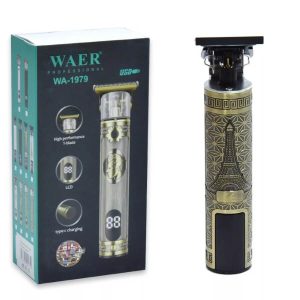 Waer WA-1979 Vezeték nélküli hajnyíró, trimmelő akku állapot mutató LCD kijelzővel