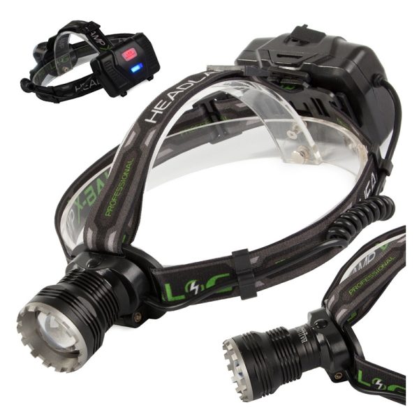 X-Balog XHP160 Zoomolható LED fejlámpa powerbankkal - Image 5