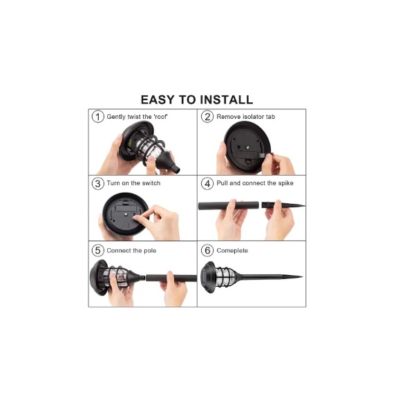 Napelemes kültéri lámpa szett 6 db-os X20 - Image 3