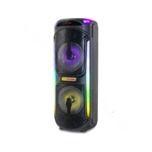 Yr-8802 Bluetooth hangszóró, 20W RMS, AUX/USB/TF/FM/BT/kijelző/felvétel/MIC bemenet/TWS/RGB fény