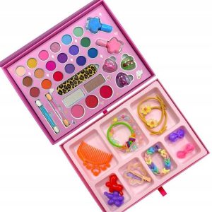 Sminkkészlet kislányoknak ,kihúzható fiókkal ,kistükörrel és aprókiegészitőkkel