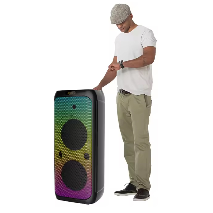 ZQS10208 Boombox dupla 10 hüvelykes hangszóró 2 vezeték nélküli mikrofonnal, 2x50W - Image 2