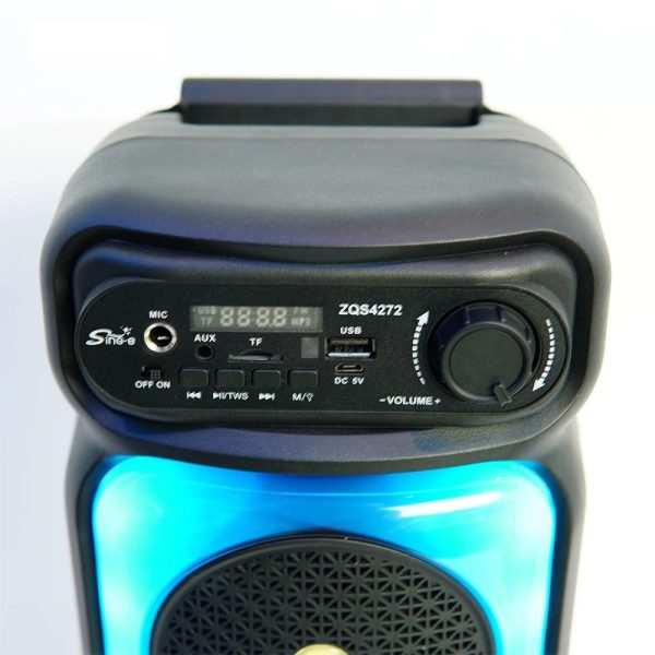 ZQS4273M Bluetooth hangfal, Karaoke hangszóró mikrofonnal és távirányítóval - Image 3