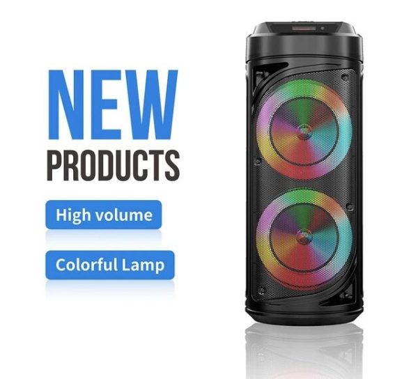 ZQS6212 Hordozható hangszóró mikrofonnal és távirányítóval, 2x10 W, 2x6.5" - Image 3