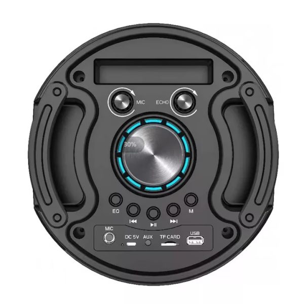 ZQS6216 Hordozható hangszóró, Bluetooth hangfal mikrofonnal, 2x20W - Image 3