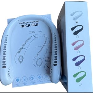 Hordozható nyakventilátor usb töltéssel , kék
