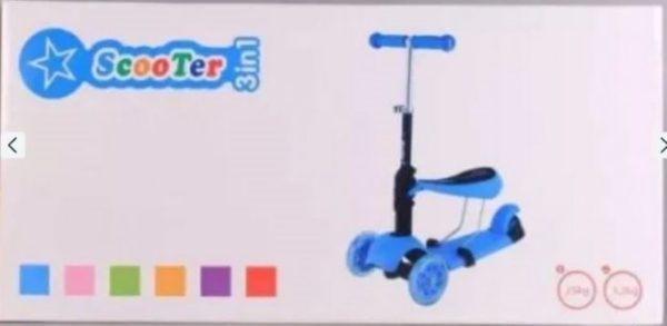 3 az 1-ben tricikli gyerekeknek LED világítású kerekekkel